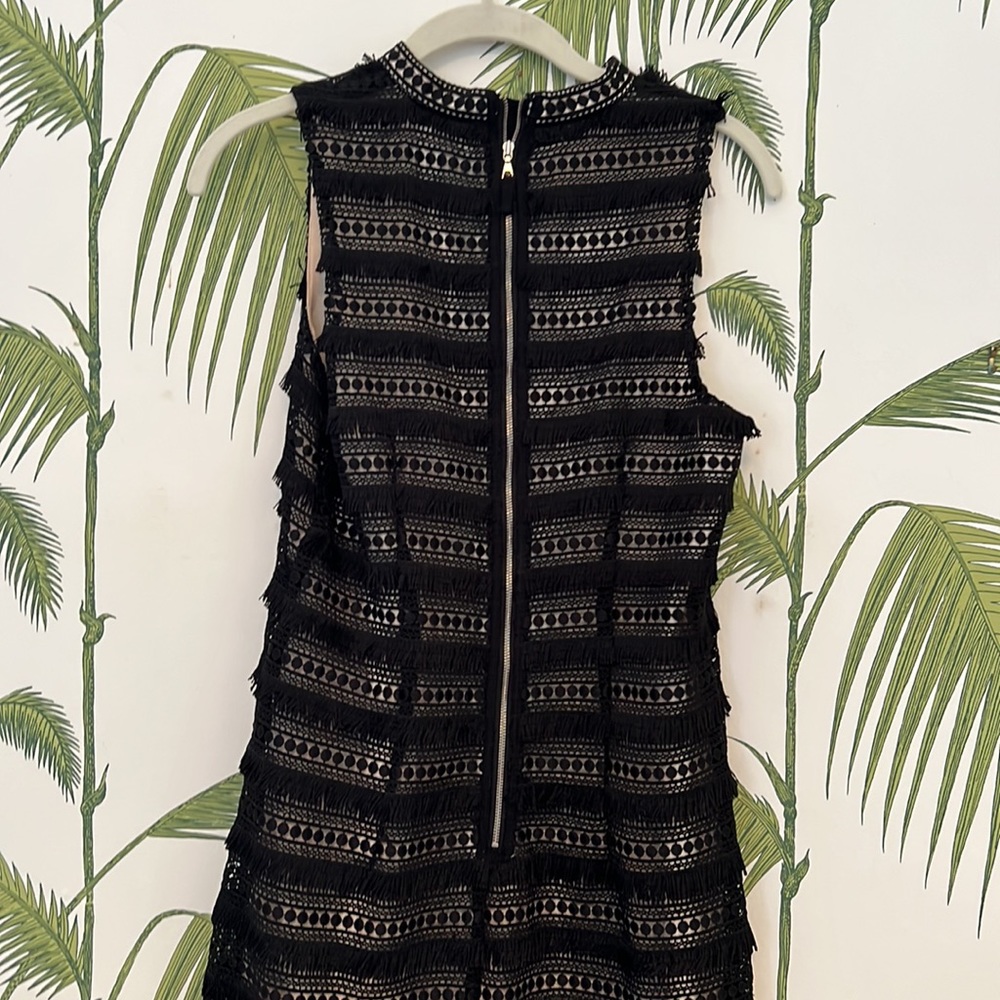 Flirty J Crew flapper style knee length black dress - Picture 5 of 6